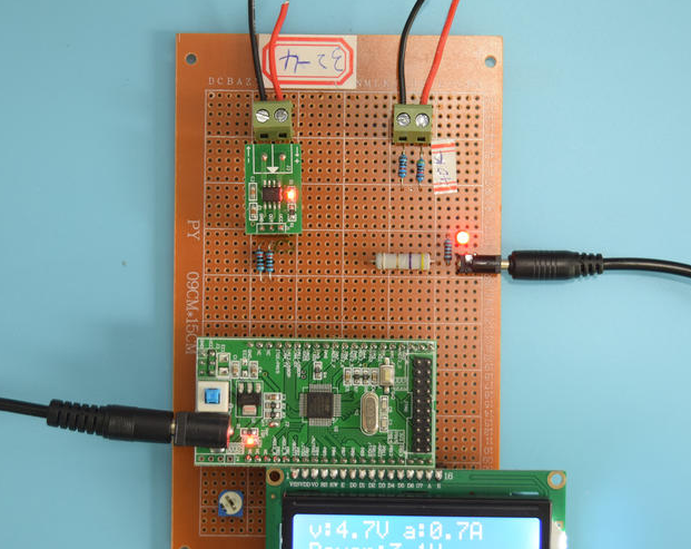 基于STM32单片机的直流电压电流检测仪表系统设计-万用板-原理图+PCB图+程序源码4