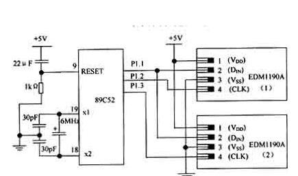 四位串行段式液晶显示模块EDM1190A的性能特点和设计方案