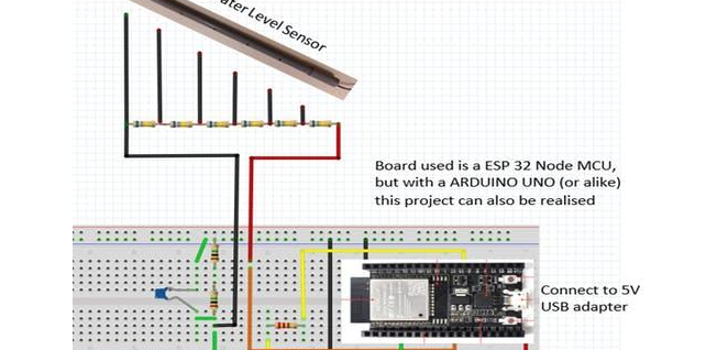 基于Arduino ESP32 DIY水位传感器和DIY水位指示器