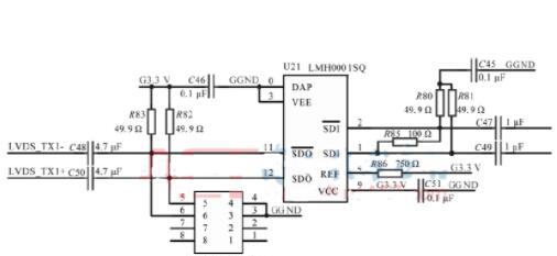 基于SN65LV1224BDBR+SN65LV1023A+LMH0001SQ+LMH0074SQ实现的LVDS接收端电路的优化设计方案