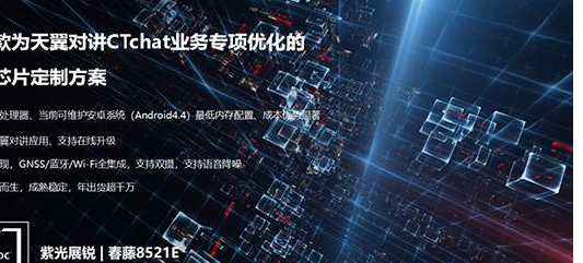 中国电信天翼对讲携手紫光展锐推出对讲终端芯片定制化方案，推动对讲行业加速发展