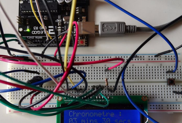 基于Arduino UNO的简单LCD计时器