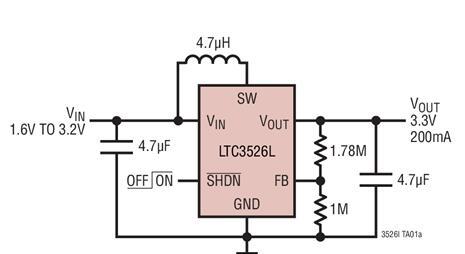 电流模式升压DC/DC转换器LTC3526的性能特点及适用范围