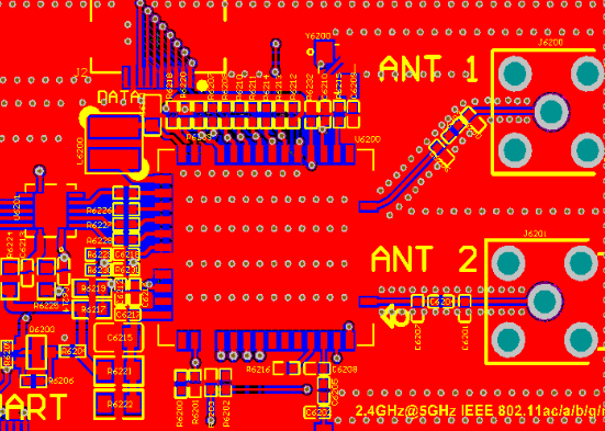 AP6398S蓝牙WIFI(2.4G和5G)原理图PCB