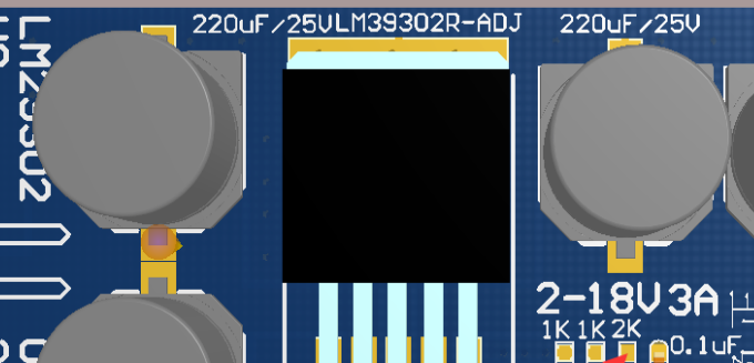 LM29302-LDO-3A输出可调电源电路