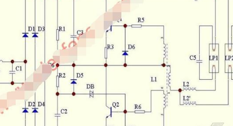 双管电子整流器电路原理图
