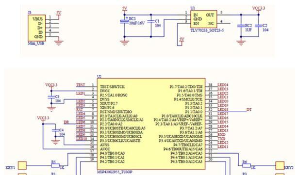 基于MSP430G系列单芯片实现电容触摸转轮和24路独立PWM输出设计方案