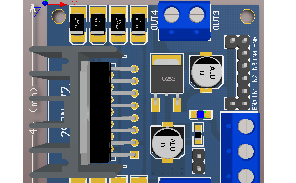 L298N 电机驱动模块（原理图+PCB AD工程文件 已经制板OK）