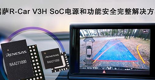 瑞萨电子推出完整的电源和功能安全解决方案 适用于R－Car V3H ADAS摄像头系统