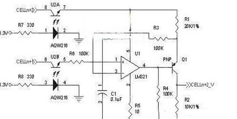 电压检测与接口电路设计原理图