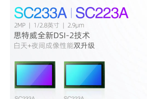 思特威正基于DSI-2技术的两款图像传感器产品——SC233A与SC223A