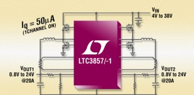 Linear 同步降压型DC/DC控制器 LTC3857/-1