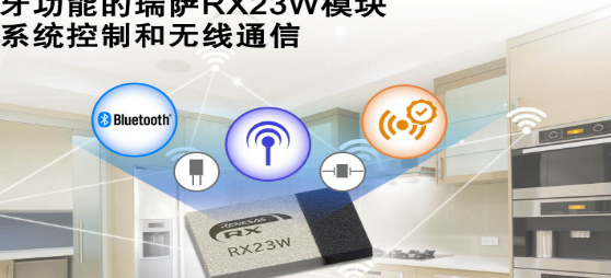 瑞萨电子推出具备蓝牙功能的RX23W模块适用于物联网设备的系统控制与无线通信