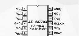 高性能二阶Σ-Δ模数转换器ADuM7703的功能及应用范围