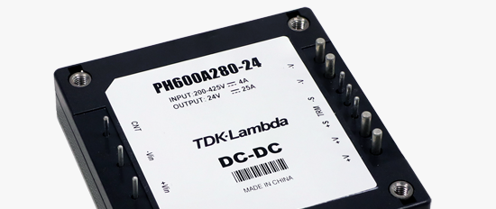 TDK旗下TDK－Lambda 推出 电源产品：200 － 425 VDC 输入 DC－DC 电源模块系列（PH－A 系列）新增 600W 型号