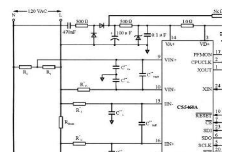基于Cirrus Logic CS5460A电能计量芯片的电网电流表设计方案