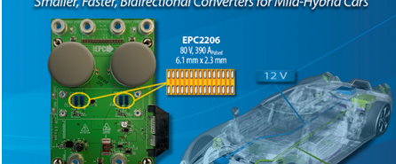 EPC新推由氮化镓场效应晶体管驱动且可扩展的DC/DC演示板