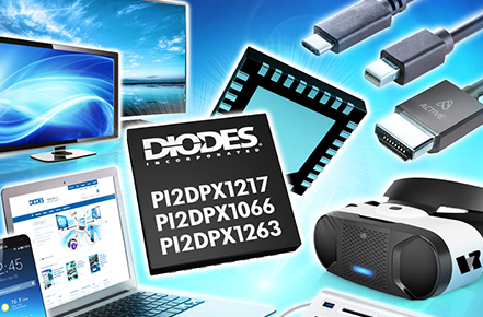 Diodes 公司的 1.8V 10Gbps USB Type－C 及 DisplayPort 线性ReDriver讯号中继器提供更强大的讯号完整性效能及低功耗运作