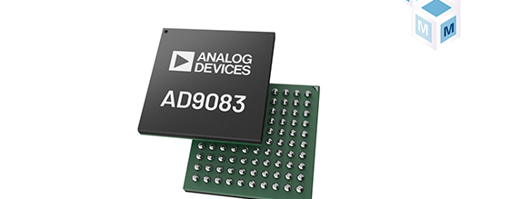 贸泽电子开售Analog Devices AD9083模数转换器 为毫米波成像和相控阵雷达应用提供低功耗解决方案