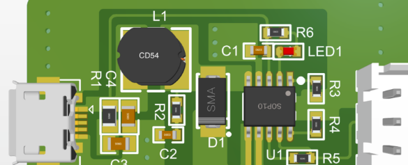 CS5086E双节锂电池充电板（升压电路）