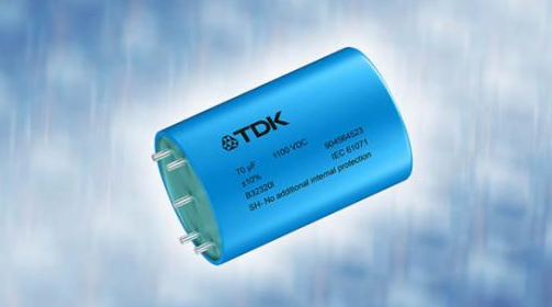 薄膜电容器:TDK推出PCB电路板安装的紧凑型圆柱形直流链路解决方案