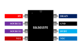 SSL5015TE LED驱动器IC_功能规格-引脚配置