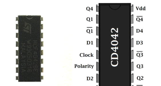 CD4042-四通道触发器IC_引脚配置_应用领域