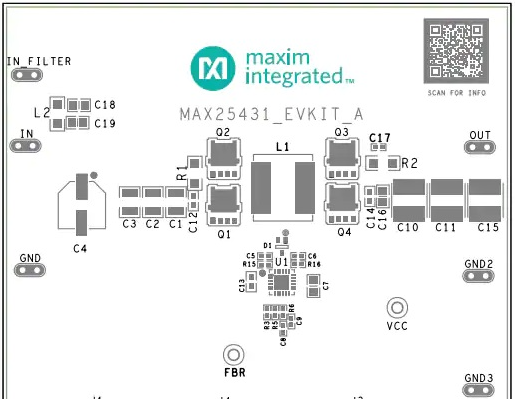 MAX25431制器IC评估工具MAX25431EVKIT电路板_特性_配套外设及接口功能图