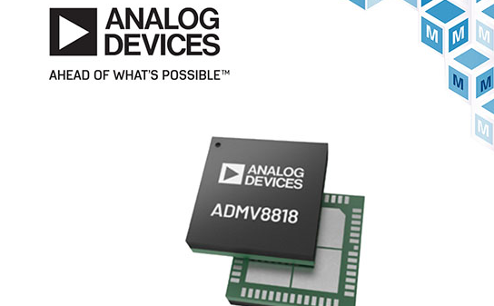 贸泽开售Analog Devices ADMV8818助力航空航天、国防及医疗应用