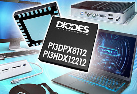 Diodes 公司的可调式线性 ReDrivers 可在高速 DisplayPort 2.0 和 HDMI 2.1 接口上支持更高的信号完整性
