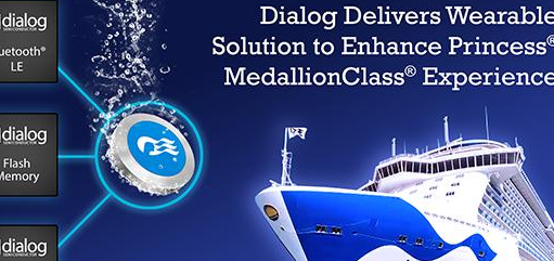 Dialog为嘉年华邮轮集团的OceanMedallion可穿戴设备提供具备WiRa功能的芯片解决方案