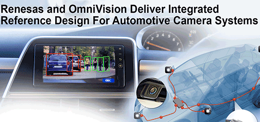 瑞萨电子和豪威科技为汽车摄像头系统提供集成参考设计
