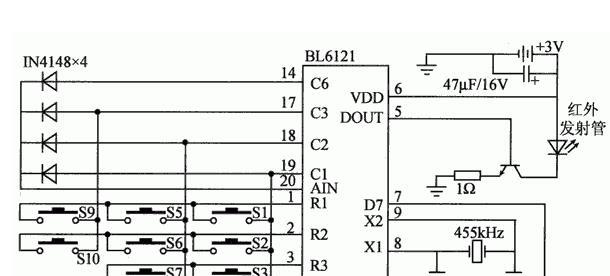 基于PICl6C56微控制器和PT2258芯片+CD4053实现AV功放音响控制系统的设计方案
