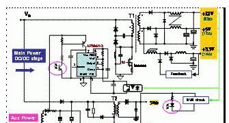 基于AP384XC系列电流型PWM控制器 UC3843+IN4148+ATX12V在开关电源中应用设计方案