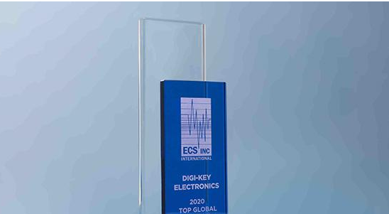 Digi-Key Electronics 被 ECS Inc. International 评为全球顶级战略合作伙伴