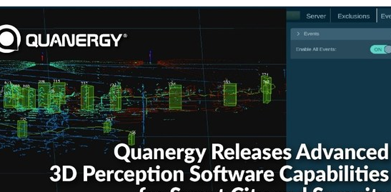 Quanergy发布用于智能城市和安全应用的先进3D感知软件