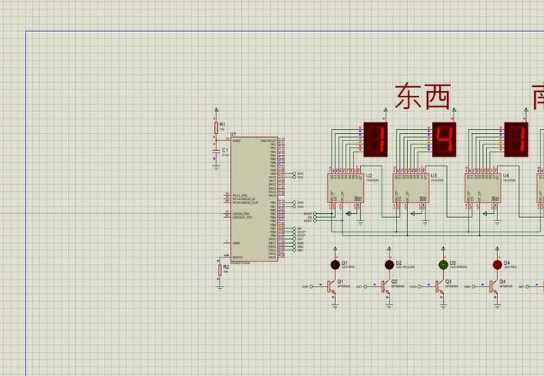 基于STM32单片机的智能红绿灯交通灯系统设计(Proteus仿真图+程序源码)