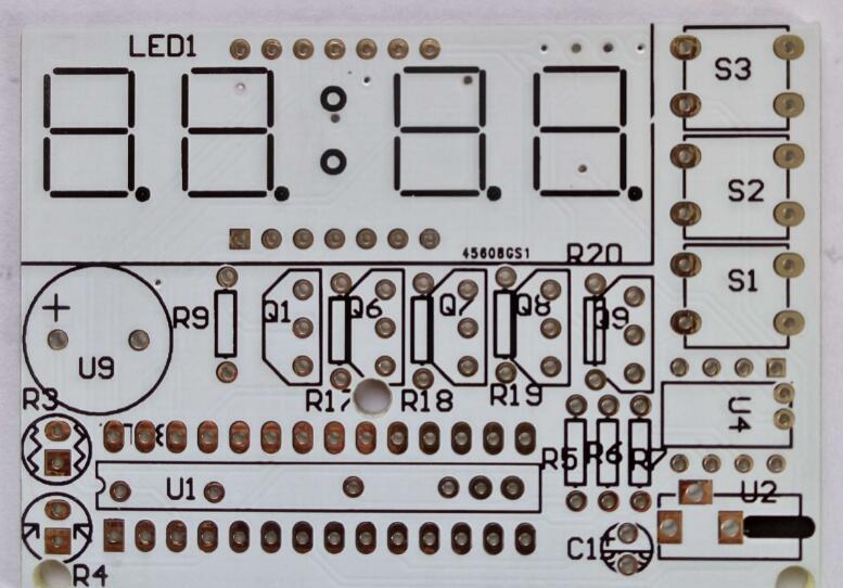 基于STC15w408AS单片机+DS1302时钟芯片+8050三极管实现电子时钟制作方案