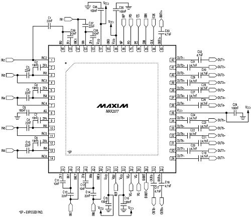 Maxim MAX2077八路超声波前端解决方案