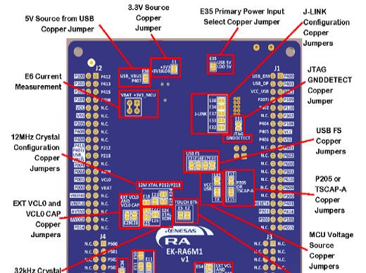 Renesas RA6M1 120MHz 32位ARM MCU开发方案