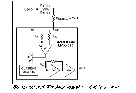 基于MAX4080检流放大器的调整检流放大器的失调电压设计