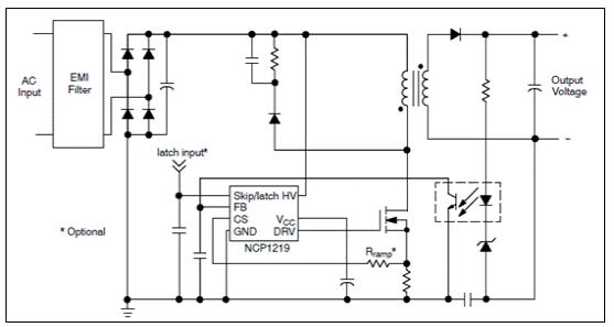 On Semi NCP1219通用AC输入非绝缘6W电表降压电源方案