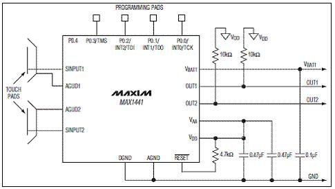 Maxim MAX1441汽车遥控钥匙解决方案