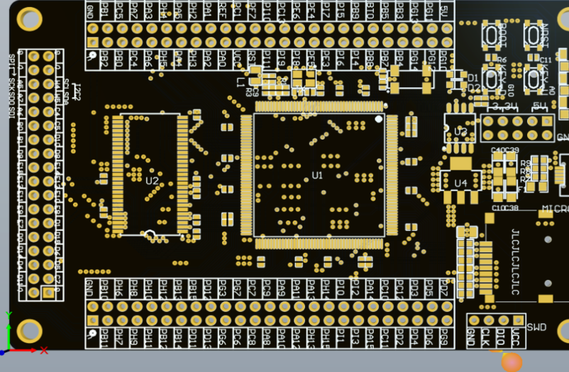 STM32H743IIT6核心板PCB和原理图ALTIUM格式打开