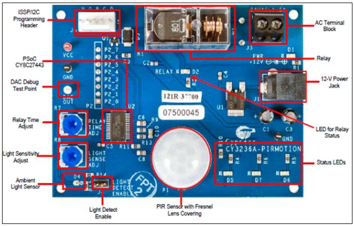 基于Cypress公司的CY8C27443热电红外(PIR)传感器运动检测解决方案