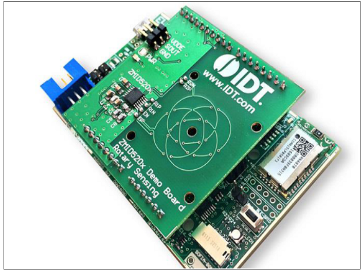 基于IDT公司的ZMID5202电感位置传感器旋转360度解决方案