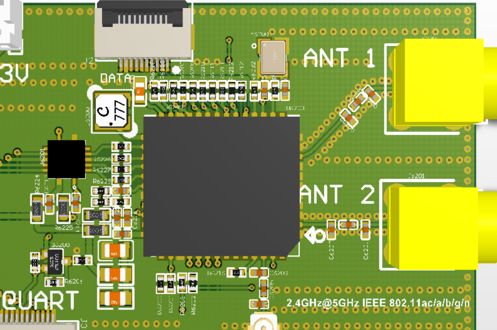 AP6398S蓝牙WIFI（2.4G和5G）原理图PCB