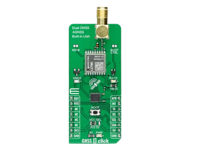 Mikroe GNSS 8单击的介绍、特性、及应用