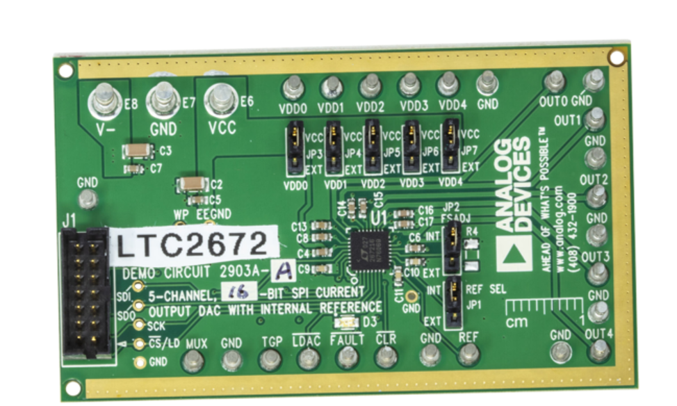 亚德诺半导体LTC2672评估板(DC2903A)的介绍、特性、及应用