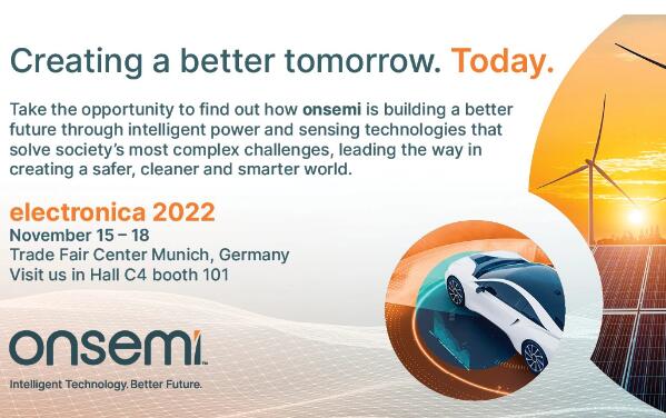 onsemi 将在 2022 年电子展上展示最新创新
